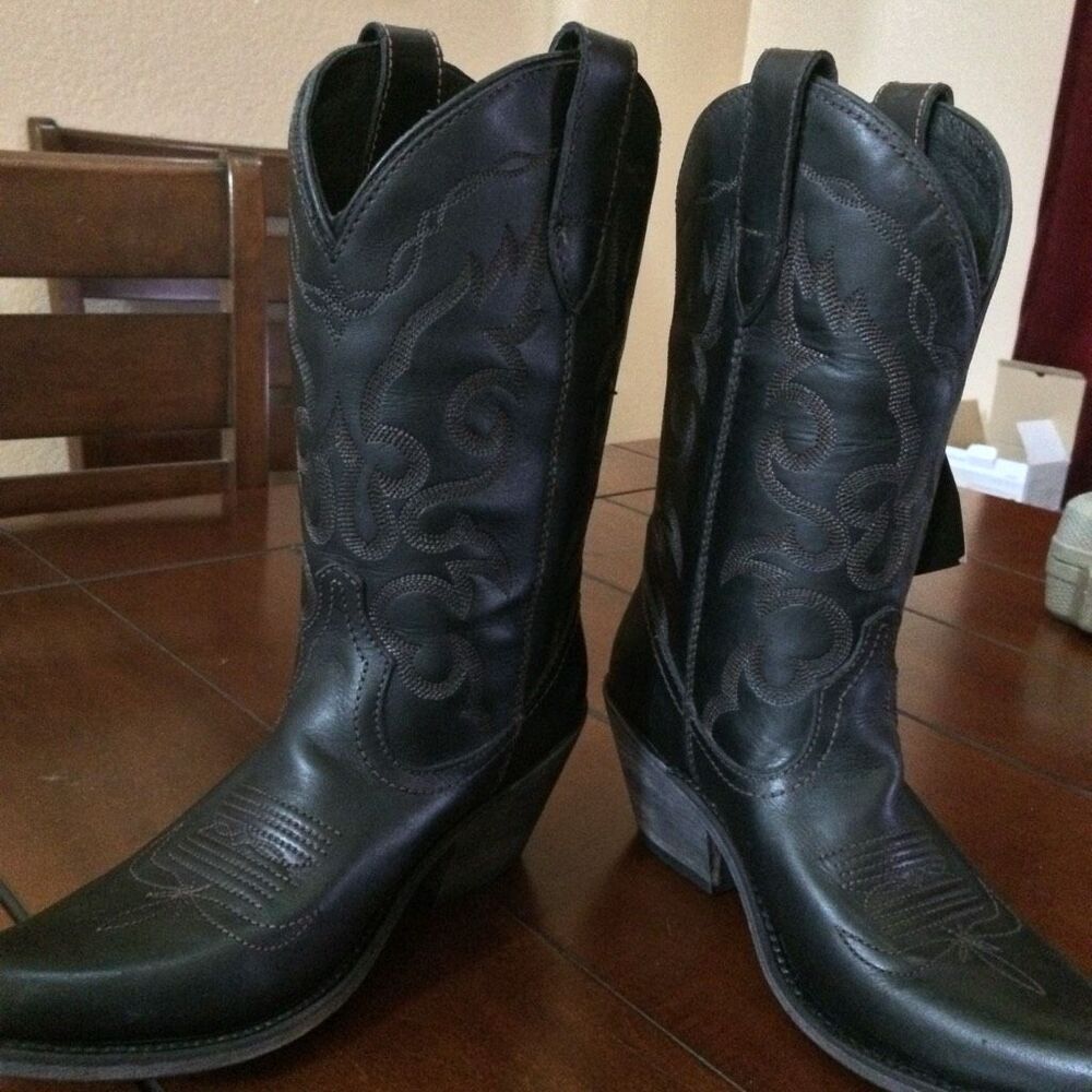 NWT Liberty Black black cowboy boots size 8 - Picture 10 of 14